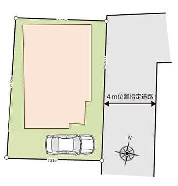 【全体区画図】閑静な住宅地☆カースペースご用意。空いたスペースは駐輪場としてもお使いいただけます◎