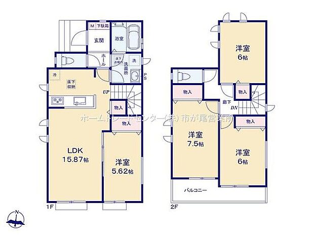 (A号棟)、価格5390万円、4LDK、土地面積123.45m2、建物面積96.05m2
