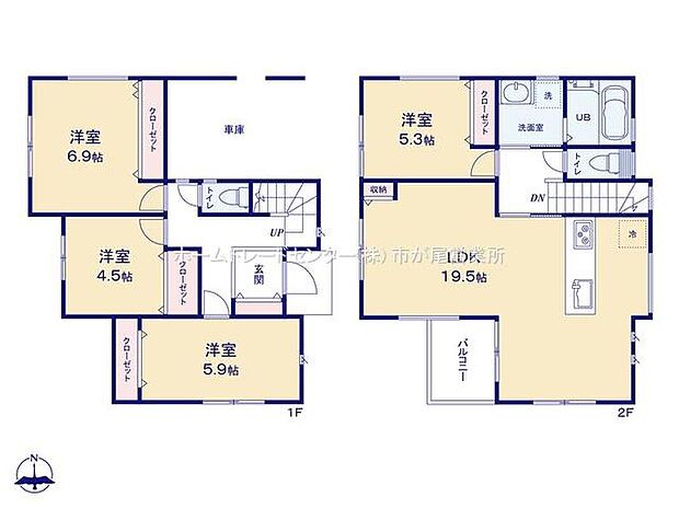 価格6480万円、4LDK、土地面積173.02m2、建物面積111.58m2