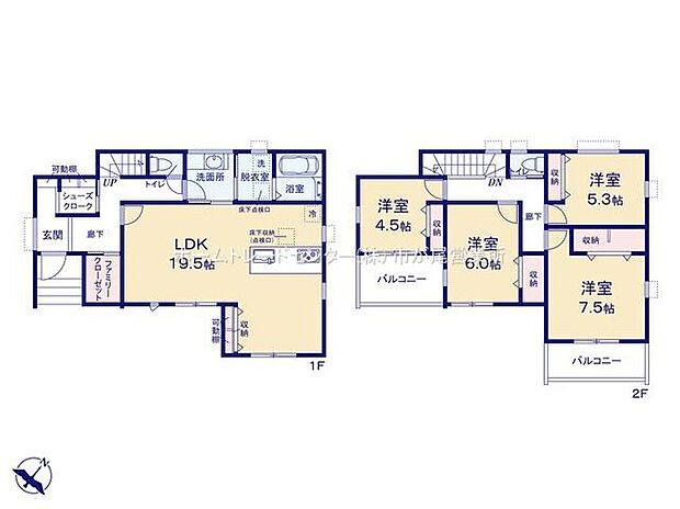 (1号棟)、価格1億480万円、4LDK、土地面積165.9m2、建物面積112.62m2