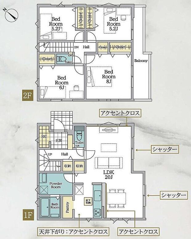 (1号棟)、価格6699万円、4LDK、土地面積183.93m2、建物面積108.47m2