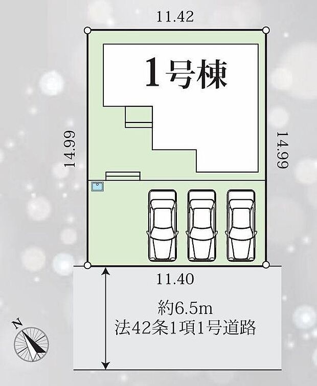 【全体区画図】限定１棟　新築分譲住宅です☆
穏やかな雰囲気漂う住宅街に立地します、新生活のスタートにもオススメです♪