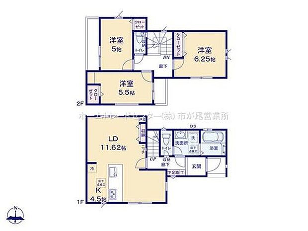 【3LDK】玄関近くに洗面所、帰宅後すぐに手が洗えます♪
LDKは１１．６２帖、人気の対面式キッチン採用！
全居室２面採光＆収納完備！
２面バルコニー♪