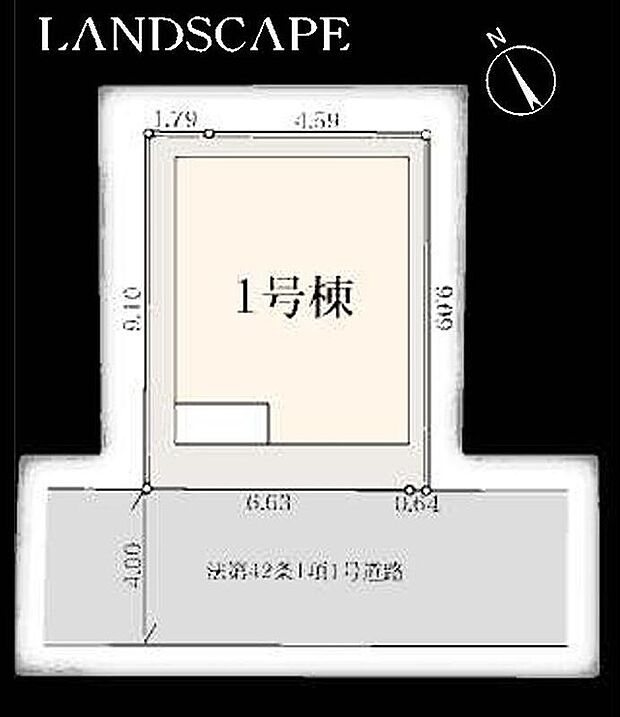 【全体区画図】限定１棟　新築分譲住宅です！
南西側４ｍ公道に面します。
穏やかな雰囲気漂う街並み、ゆったりお過ごしいただけます♪