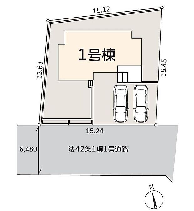 【全体区画図】限定1棟 新築分譲住宅です!
南側6.48m公道に面します。
穏やかな雰囲気漂う街並み、ゆったりお過ごしいただけます♪