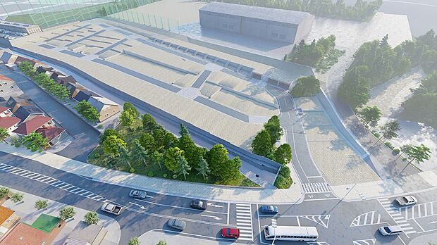 ハザードマップ上でも水災害・地震の範囲からは外れております。万が一を考え周辺道路よりも造成地自体の高さをあげております。備えあればうれいなしを目指しております。