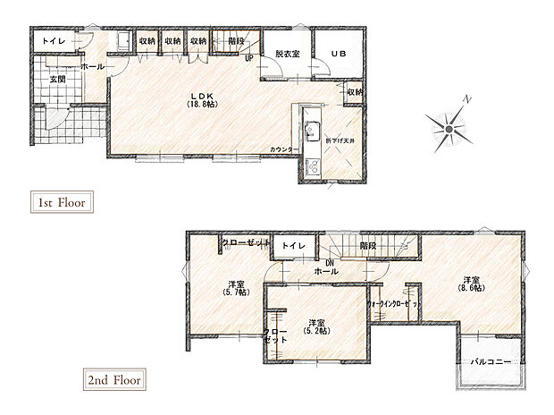 ２号棟　間取り図