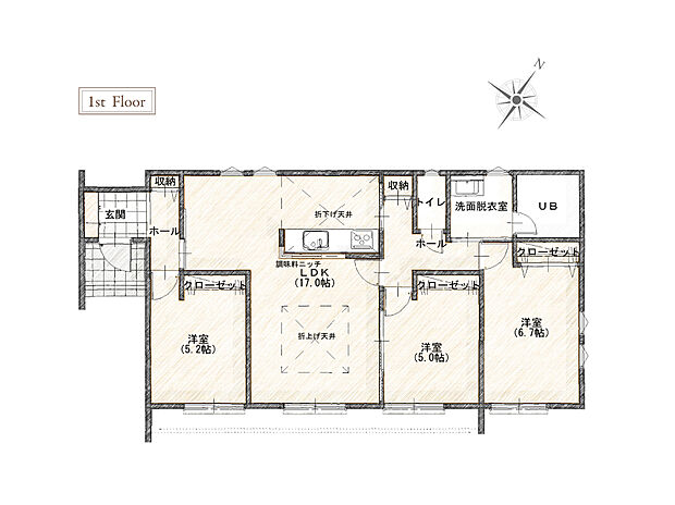 1号棟 間取り図