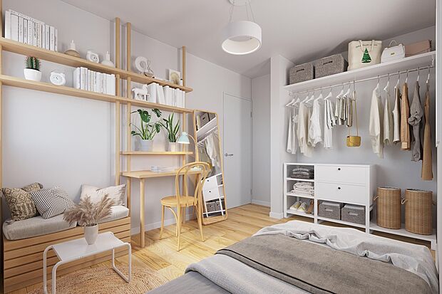 【洋室収納(イメージ画像)】居室にも収納がついているのでお片付けも楽々です。※イメージの為実際と異なる場合があります。