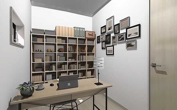 【１階居室（イメージ画像）】1階に居室を設けホールとリビングの２か所から出入り可能で、お子様のお昼寝や来客時などにも便利です。将来家族が増えても安心です♪※イメージの為実際と異なる場合があります。