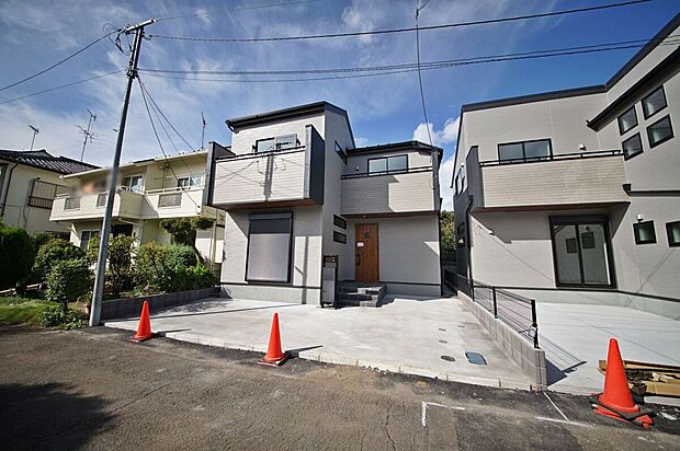 【3号棟 外観】徒歩10分圏内に小中学校・スーパー・コンビニ・郵便局・公園・総合病院など