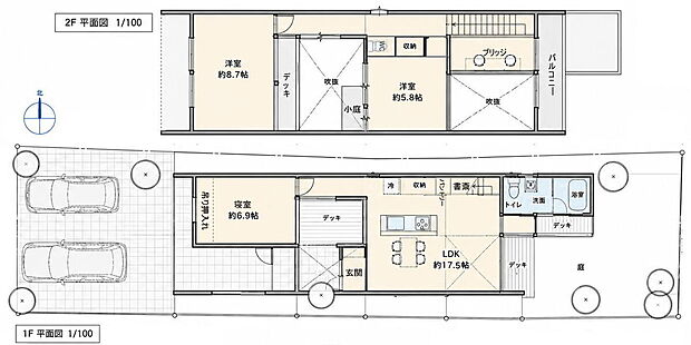 【建物参考プラン】建物面積：90.88m2