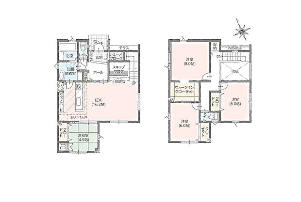 タマタウン１号棟　間取図