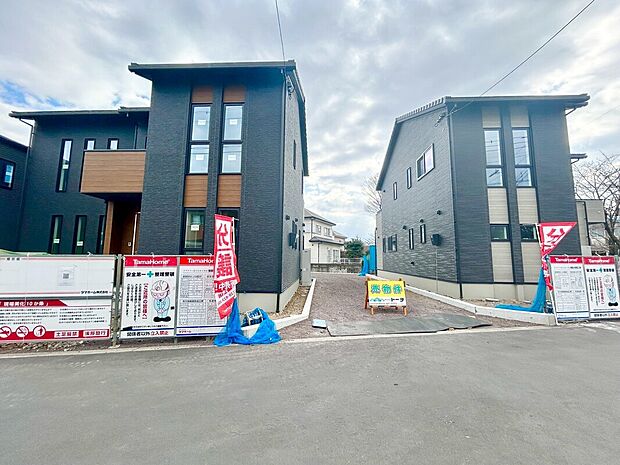 １号棟（右手側）２号棟（左手側） 外観写真１月28日撮影