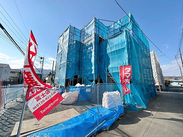 1号棟外観写真 2月22日撮影