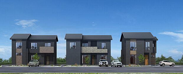 ■凹凸のある外観は、日の当たり具合で表情を変えます
■注文住宅と見紛う程の重厚感を現地で体感ください