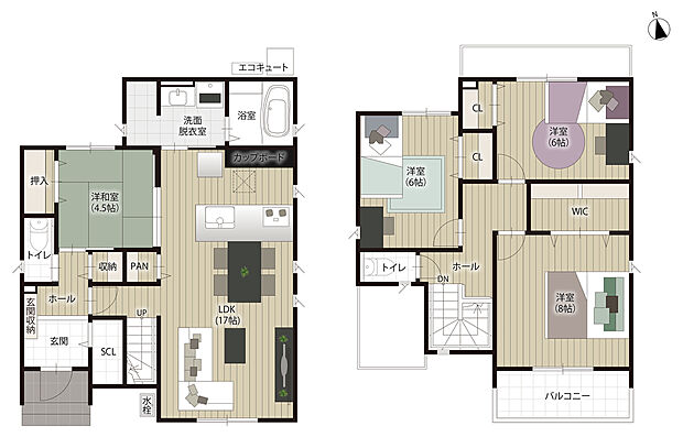 ２号地　間取り