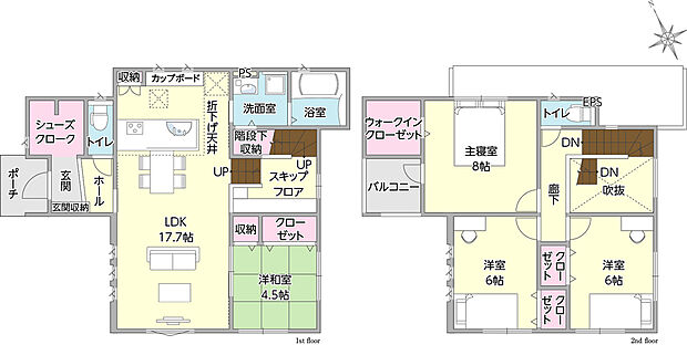 タマタウン田倉1号地　間取り図