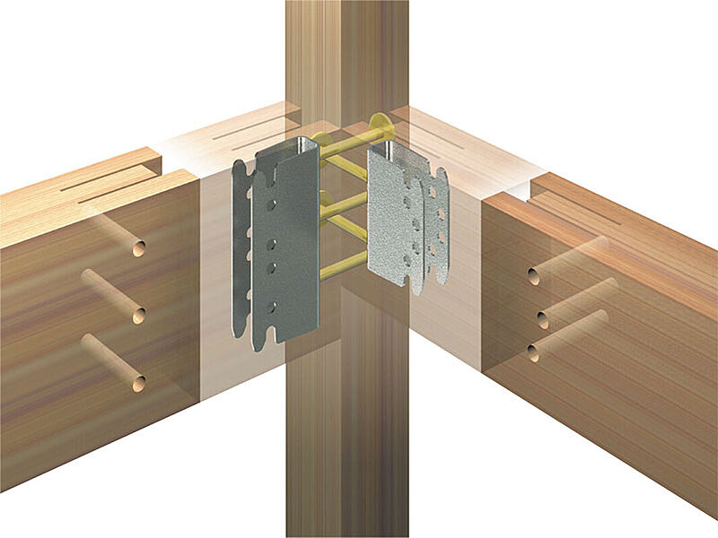 高機能の通し柱接合金物