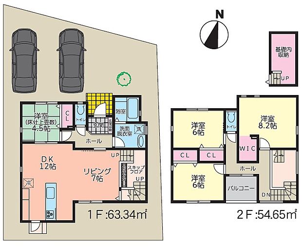 【4LDK】19帖LDK&4.5帖和室&スキップフロアで開放感抜群の家
将来の暮らしにも対応できる間取りです。各居室にクローゼットも完備しており、子供が成長しても快適に過ごせる環境を提供します♪