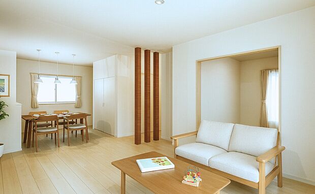 【 2号地LDK】※画像はAIにより家具・家電を配置しております。