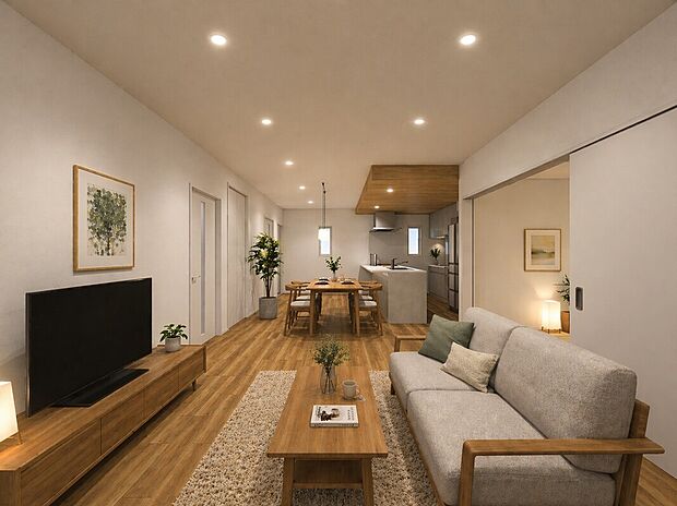 【タマタウン平井V3号地　内観パース】※家具はCGによるイメージです。
