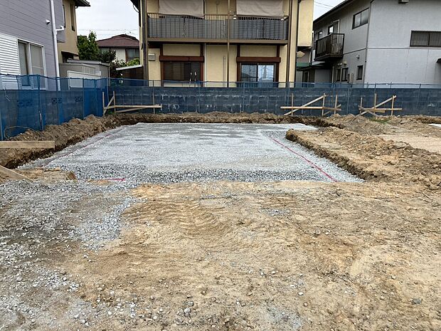 【現場写真】4月中旬に着工し、基礎工事を行っています。(2026年4月撮影)