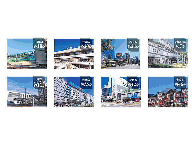 都心へのアクセスも良く、通勤・通学、お出かけにも快適です。