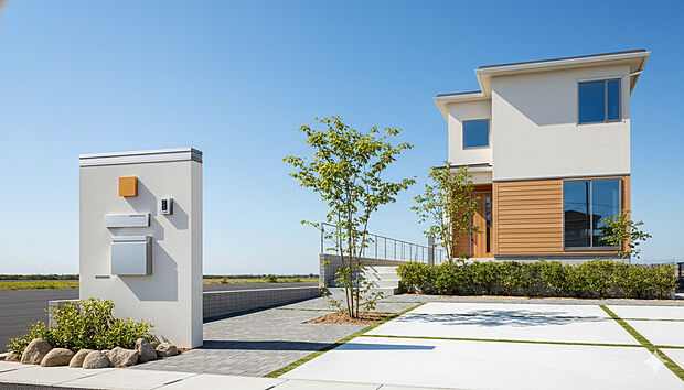 【1号地参考外観パース】外観はお客様が自由に決定できます。