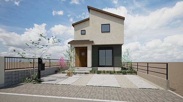 【A号地参考プラン】駐車場2台※車種によります。延床面積:108.99m2(32.97坪)建物本体金額:3,080万円(税込)