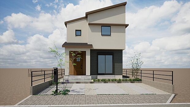 【B号地参考プラン】駐車場2台※車種によります。延床面積:109.88m2(33.24坪)建物本体金額:3,135万円(税込)