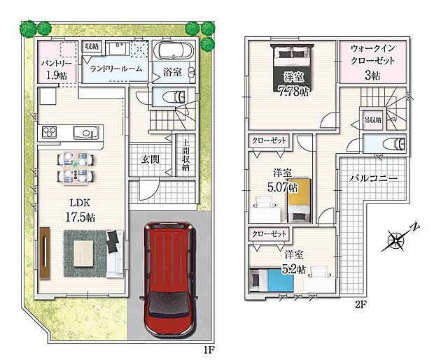 1号地間取りプラン