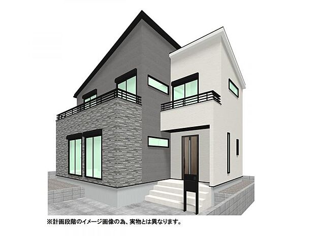 【外観イメージパース】周辺にはスーパーやコンビニなどが点在する生活に便利なエリア!小中学校徒歩9分圏内でお子様の通学安心!