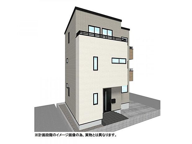 【外観イメージパース】徒歩9分圏内にコープやセブン、セイムスなどの多彩な買い物施設が集結！イオンモール上尾へも自転車9分で気軽にアクセスでき、毎日の買い物環境が大変充実した立地です。