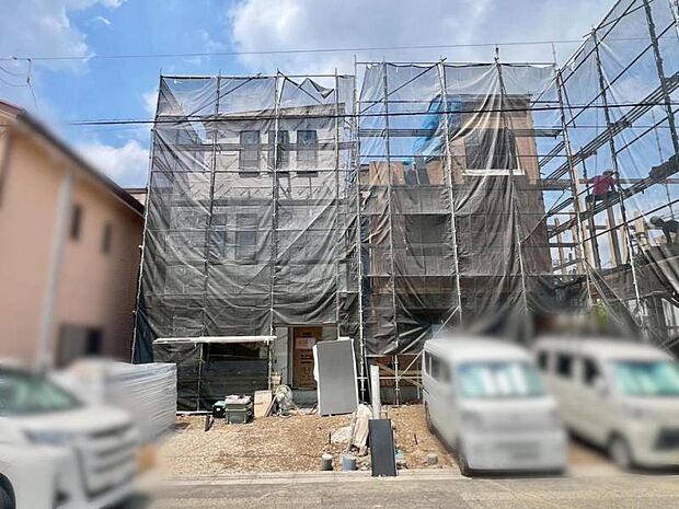 ◆未完成ですが立地や周辺環境をご確認いただきながらどのような建物が完成するかご説明させていただきます！また近隣にある同じく当社グループ施工の完成住宅をご案内させていただきます！※2026.6月撮影