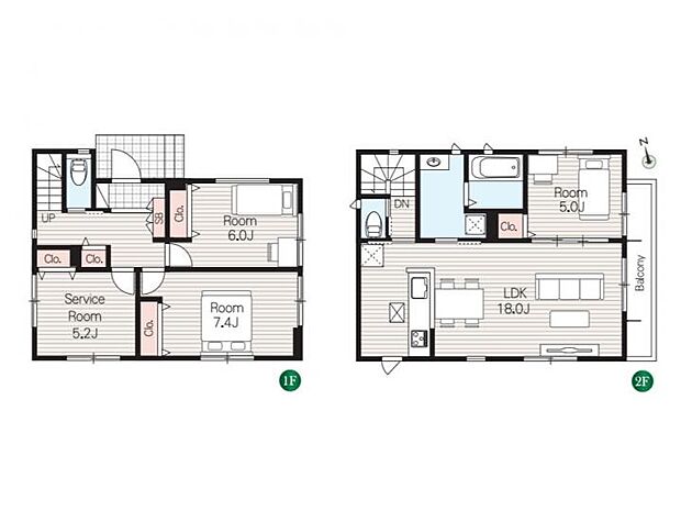 【3LDK+S】間取り図
