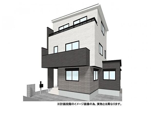 【【外観イメージパース】】複数路線が使える大宮駅が生活圏！駅まで自転車で約12分の距離。大宮の利便性を享受しつつ、落ち着いた住宅街の恩恵を最大限に引き出す立地！
