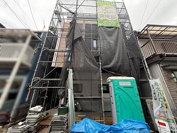 【外観】◆未完成ですが立地や周辺環境をご確認いただきながらどのような建物が完成するかご説明させていただきます！合わせて近隣完成住宅もご案内します！※2026.9月撮影