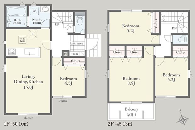 【4LDK】3号棟 4LDK+カースペース2台