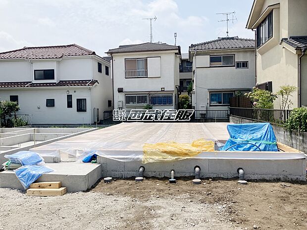 【現地外観写真】【販売現地】1号棟　建築工事が始まりました！2026年7月16日撮影
