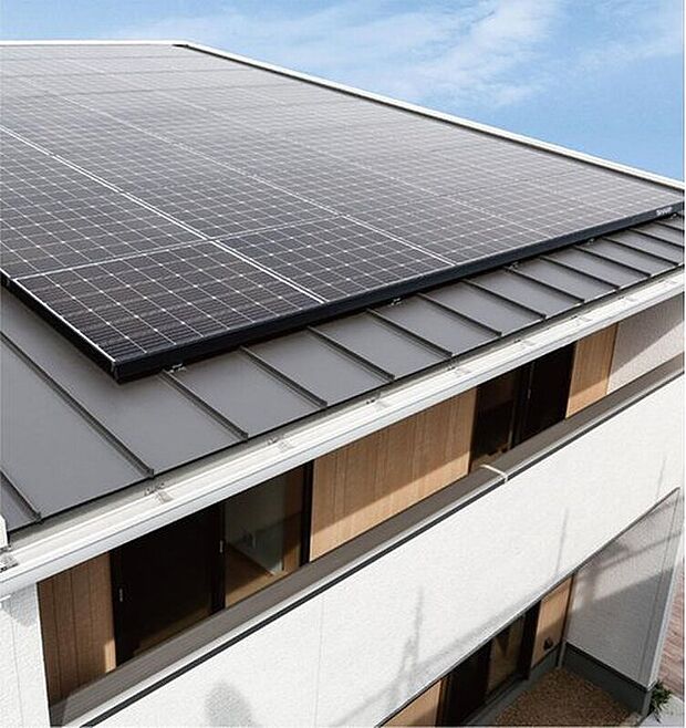 【発電設備】明るい昼間に発電し、余った電力は電力会社に売却。夜間は電力を買うなど、太陽の恵みである電力の売買を自動で行うシステムです。家計と地球環境にも、かしこいソーラーライフが実現できます。