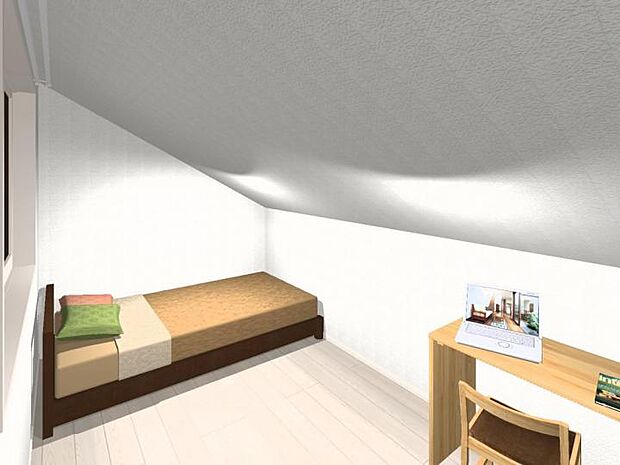 【小屋裏部屋イメージ】お部屋からは綺麗な風景が楽しめます。(完成イメージ図です。)