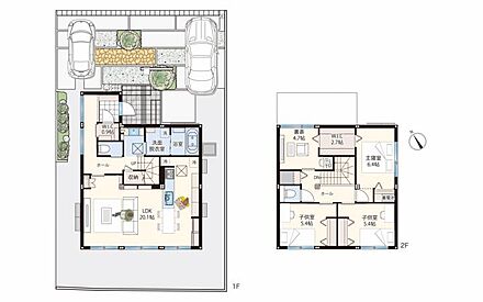 26号地分譲住宅間取り図 