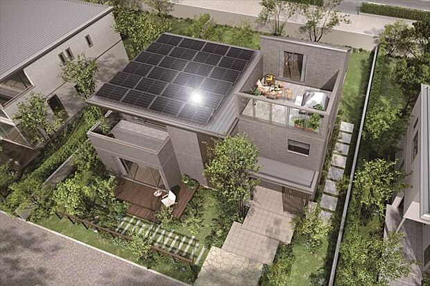 【【太陽光発電システム】】できるだけ「買う電力」に頼らない、経済的なクリーンライフを実現する太陽光発電システム。