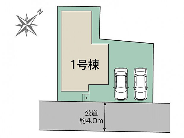 あま市篠田天神前1棟 区画図