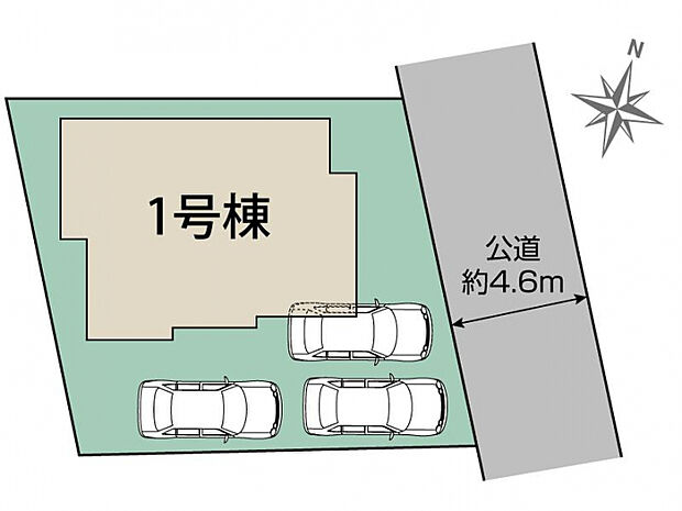 東海市富木島町大清水1棟 区画図