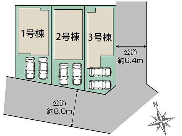 名古屋市緑区相原郷2丁目3棟 区画図