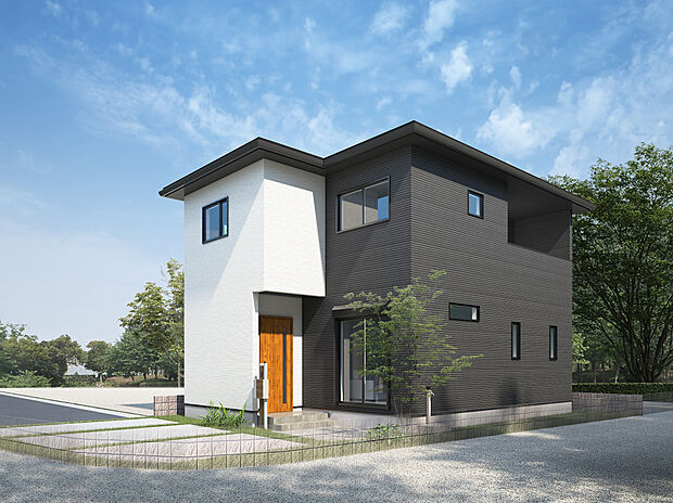 【C号地モデルハウス 2026年5月誕生予定】多彩な収納によりスッキリ片付くオール電化3LDK。2階3洋室は6帖以上の広さがあり、主寝室やバルコニーが明るい南向きです。車2台駐車も可能(車種による)。