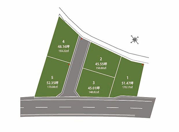 【SmileTownイオンタウン加古川前II】約8.2~8.8m幅の南西道路に面し、風や光が届くゆとりある新街区が登場しました。敷地ひろびろ約45坪超~!自由設計で多彩なプランをご検討いただけます。