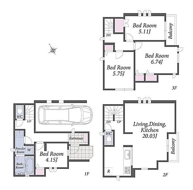 埼玉高速線「川口元郷」駅まで720m